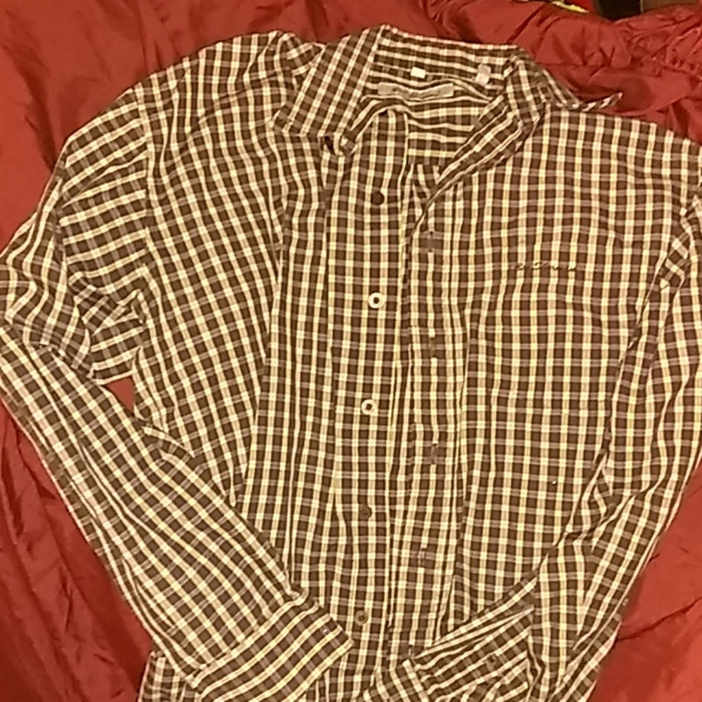Ben Sherman plaid button-down long-sleeve